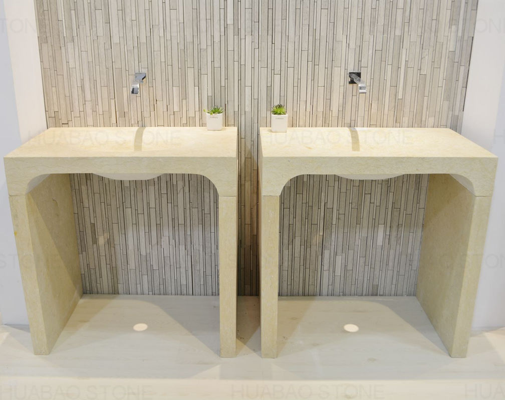 Luxury Custom Stone Sink Basin American Style Full Overlay Construction
